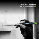 Tracer Deep Hole Construction Pencil w/ Replacement Lead set