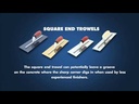 Square End Trowel vs Round End Trowel