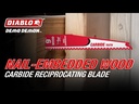Diablo Carbide Nail-Embedded Wood Recip Blade 3pc