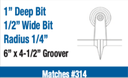 Bon Bi-Directional Bronze Walking Groover