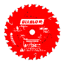 [DBL.<2.D0624A] Diablo 24T Framing Blade (6-1/2", 5/8" / Worm Drive)