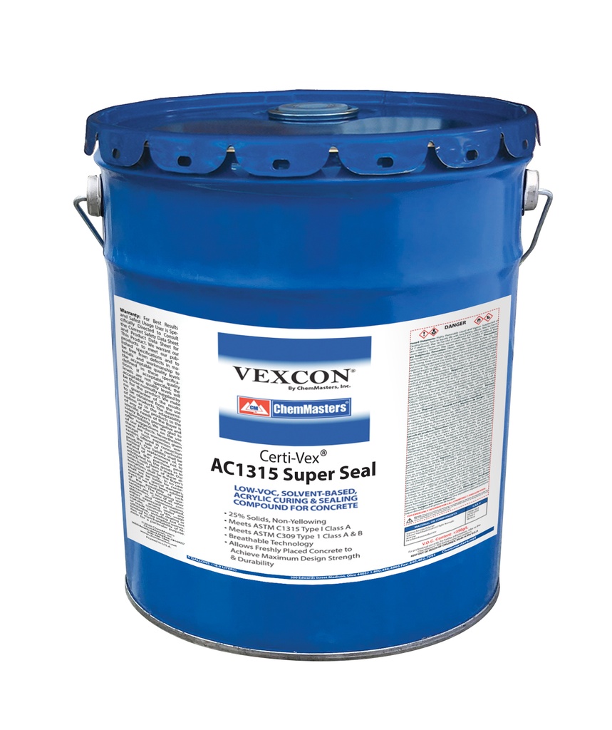 Exterior Concrete Clear Gloss Sealer Solvent Acrylic-Super 20, 30