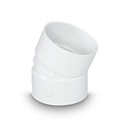 [TLW.W2.040964] PVC 4" 22-1/2 Degree Elbow (Hub x Hub)