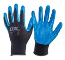 [OXT.<2.OX-S484610] Ox Polyester Lined Nitrile Glove - 5 pair (Extra Large)