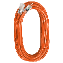 [VLT.<2.05-00342] Voltec Extension Cord with Lighted End (Orange/Black, 50', 14/3 AWG)