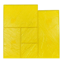 [VIE.ST.STSA-Y] Vieira Small Ashlar Slate Concrete Stamp (Rigid - Yellow)