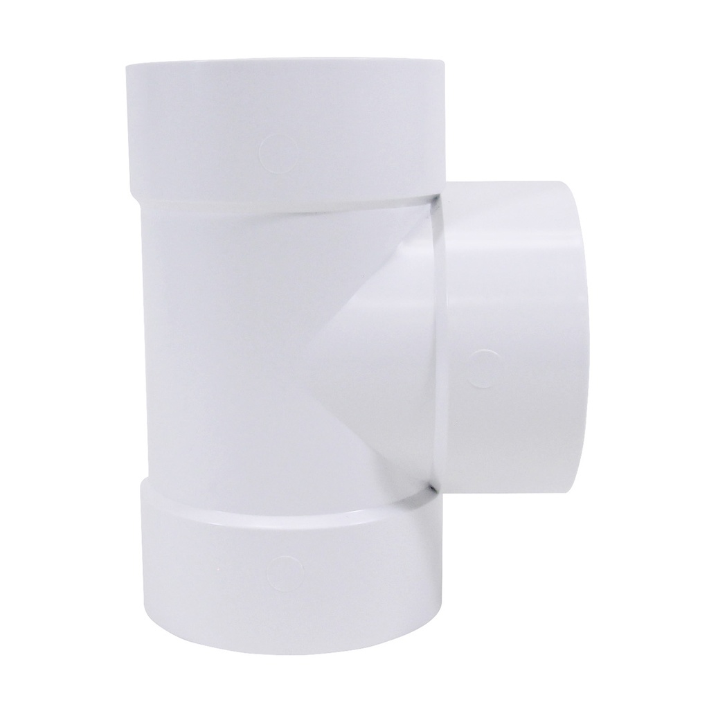 PVC 4" Straight Tee