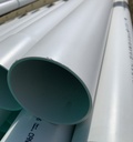 [PVC.YD.10x4PER] PVC Pipe 4" x 10' (White, Perforated)