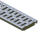 [ACO.WH.31650] ACO Drain 4" Grate (non-stock) (1 m, Stainless Steel Slotted, E - Industrial, 490Q, QuickLok)