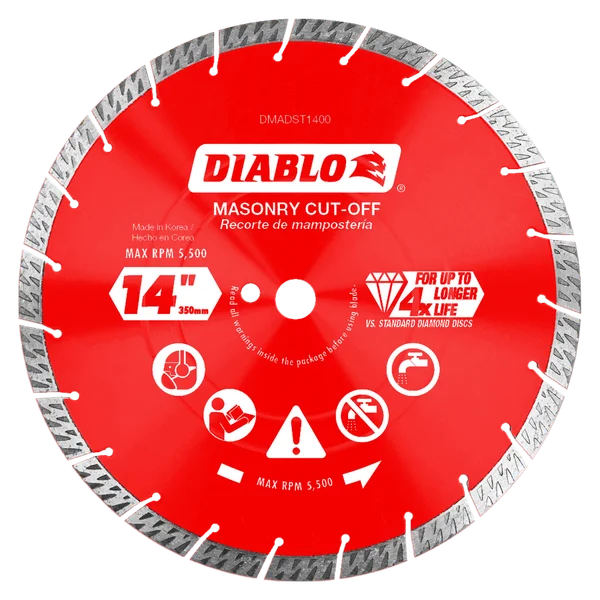 Diablo Diamond Segmented Turbo Masonry Cut-Off Blade