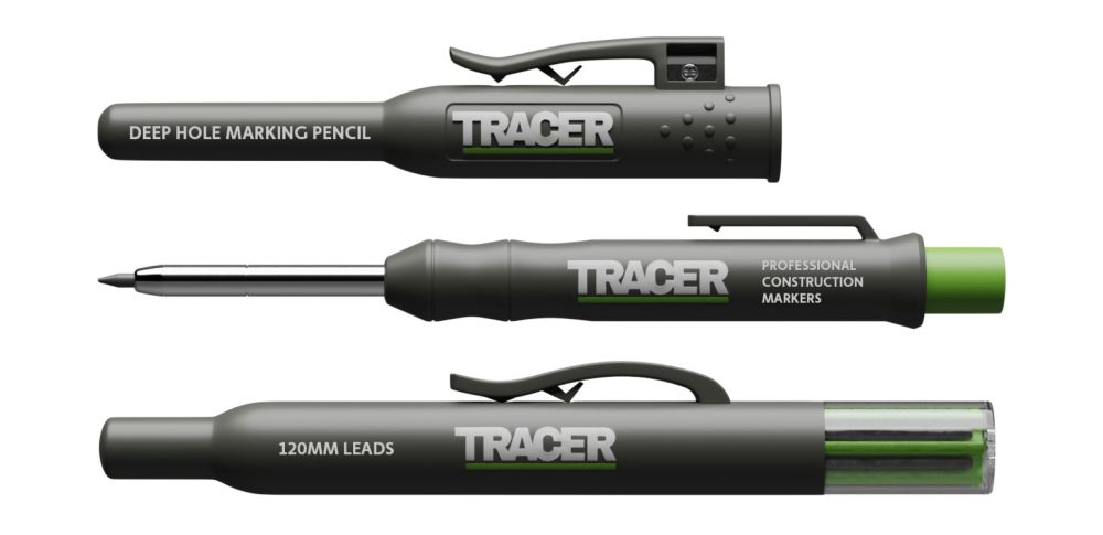 Tracer Deep Hole Construction Pencil w/ Replacement Lead set