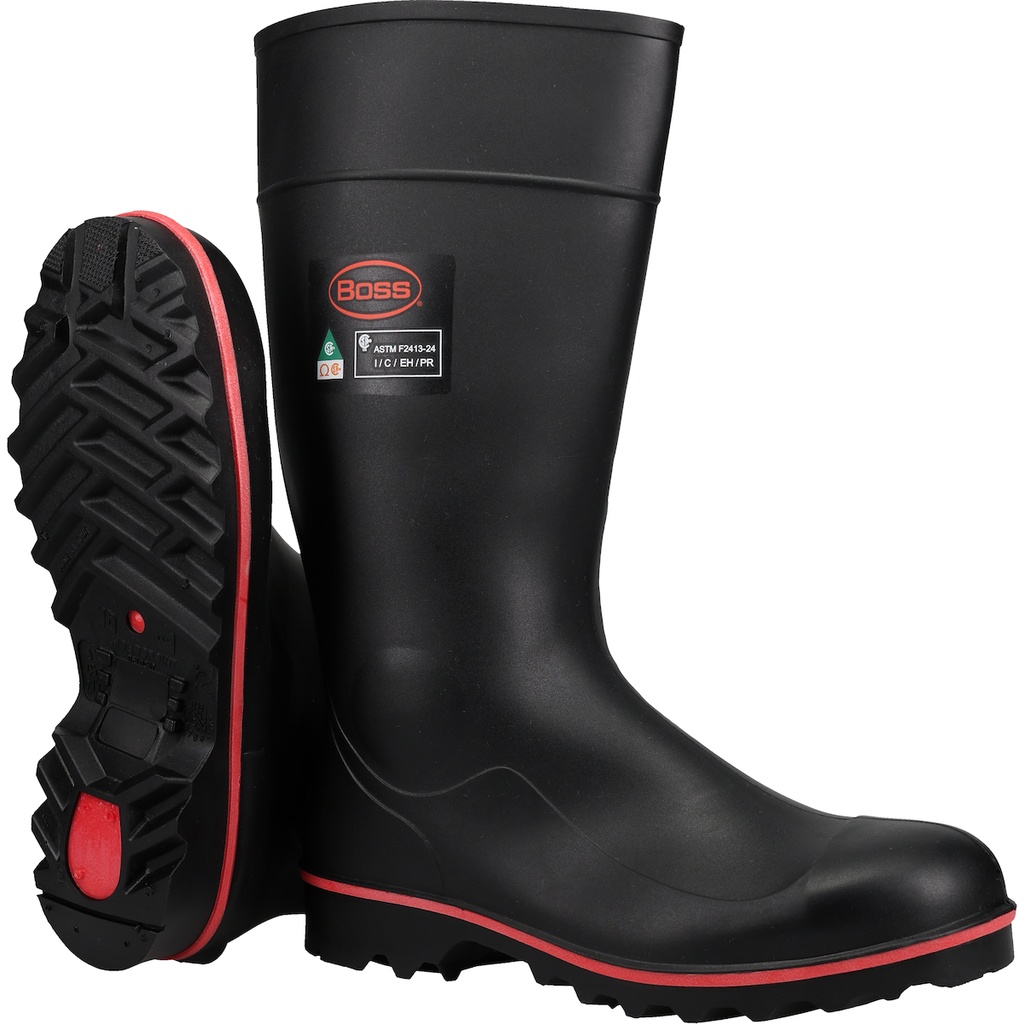 Boss Footwear PVC/Polyblend Full Safety Steel Toe Boot