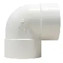 [TLW.W2.040256] PVC 4" 90 Degree Short Elbow (Hub x Hub)