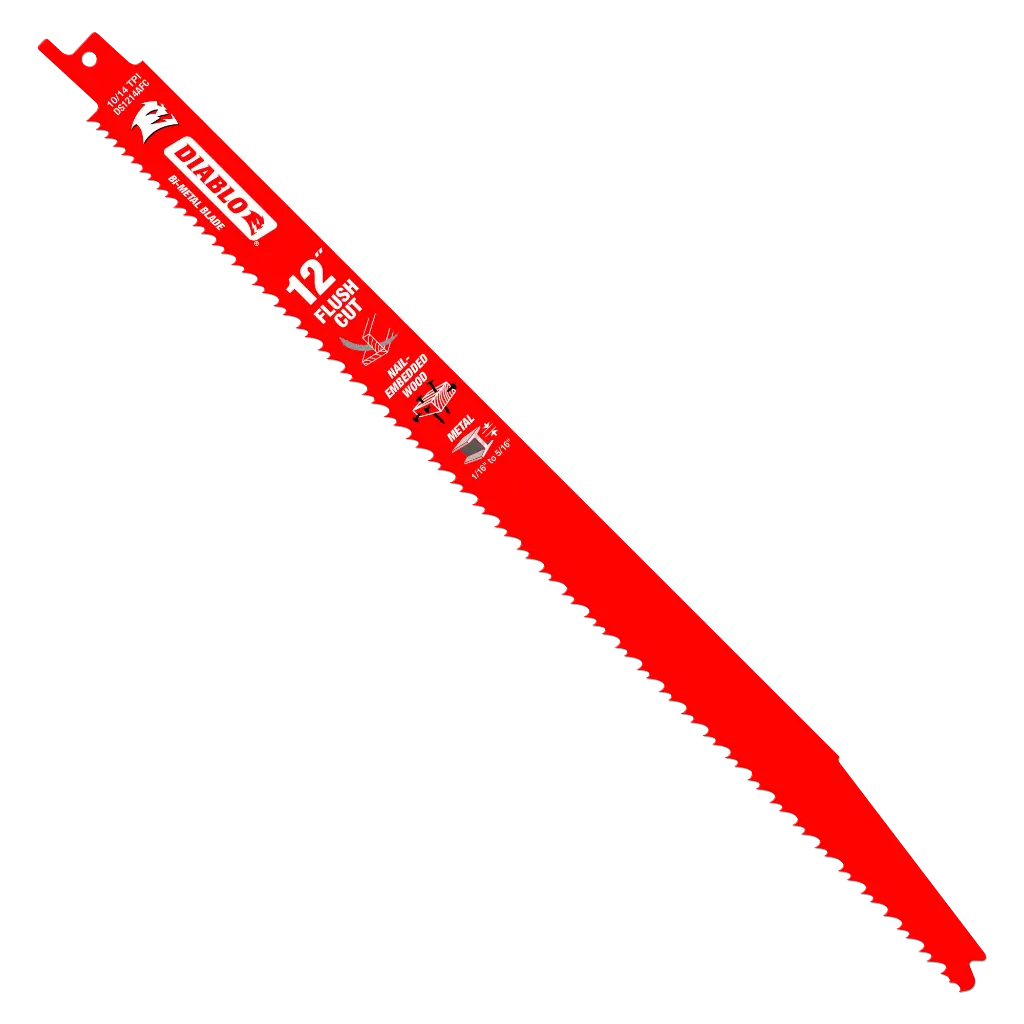 Diablo Flush Cut Bi-Metal Reciprocating Saw Blade (non-stock)