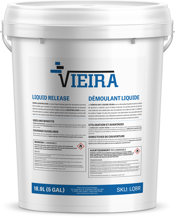 Vieira 5 gal Liquid Release | Vieira Concrete Supplies v17