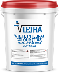 [VIE.WH.PDIN301.25P] Vieira 25 lb Pail White (TiO2) Integral Colour