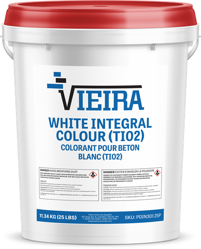 [VIE.WH.PDIN301.11KG] Vieira TiO2 White Integral Colour Pail (Made to order)