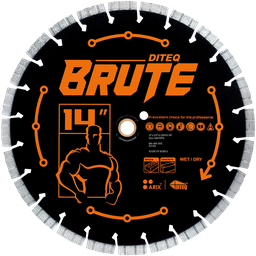 [DIT.<2.D11160] Diteq Brute 12" x .125" x 1", 20mm Segmented Diamond Blade