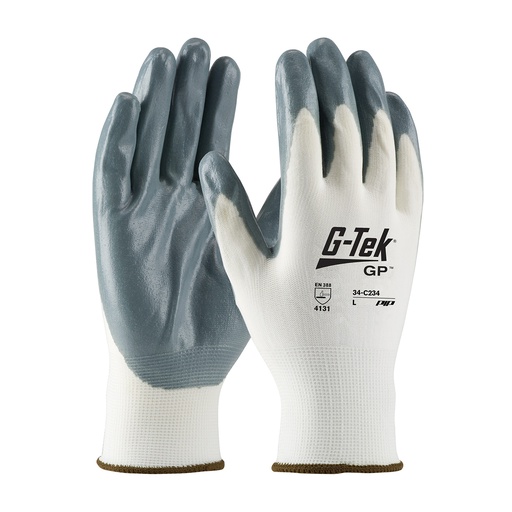 G-Tek Econo Nylon Glove with Nitrile Coated Foam Grip