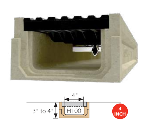 [ACO.WH.95365] ACO SlabDrain H100K-8 Neutral Polymer Concrete Channel (non-stock)