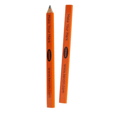 [KES.<2.LP72R] Keson Red Lead Carpenter Pencils 12 pc