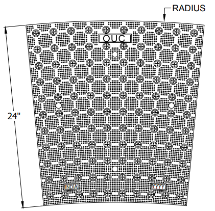 OUC Cast Iron Tactile Plate - Radius