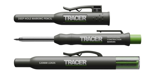 [OXT.<2.AMK1] Tracer Deep Hole Construction Pencil w/ Replacement Lead set