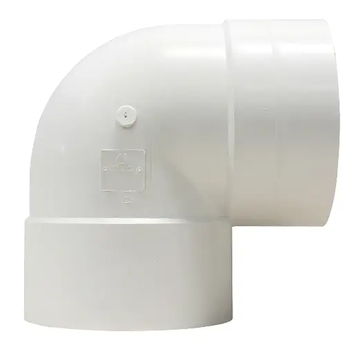 [TLW.W2.040256] PVC 4" 90 Degree Short Elbow (Hub x Hub)